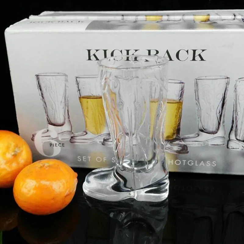 Креативные ботинки стеклянные спиртные напитки стеклянная водка бокал для вина