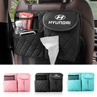 Автомобильная кожаная фотобумага, органайзер для телефона Hyundai Tucson IX35 I30 I20 Kona Coupe Veloster I40 Getz Ioniq