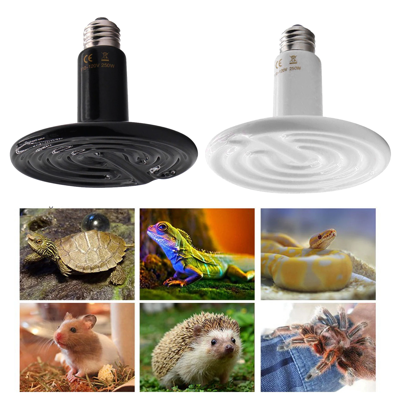 

E27 Reptile Heating Lamp 110-120V Snakes Chicken Coop Heat Bulb Basking