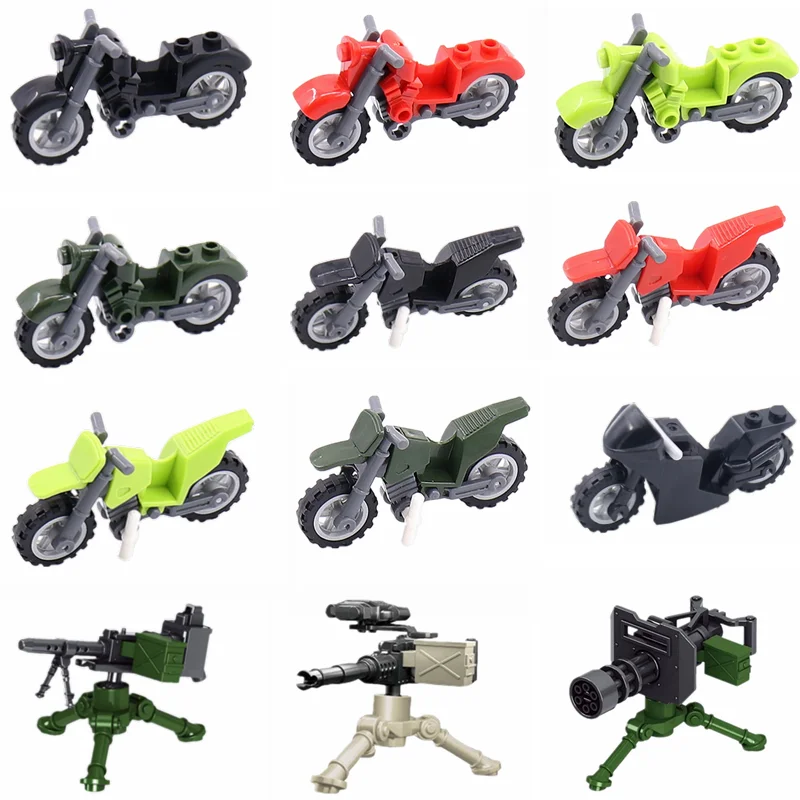 Аксессуары в виде оружия WW2 строительные блоки для мальчиков|Блочные