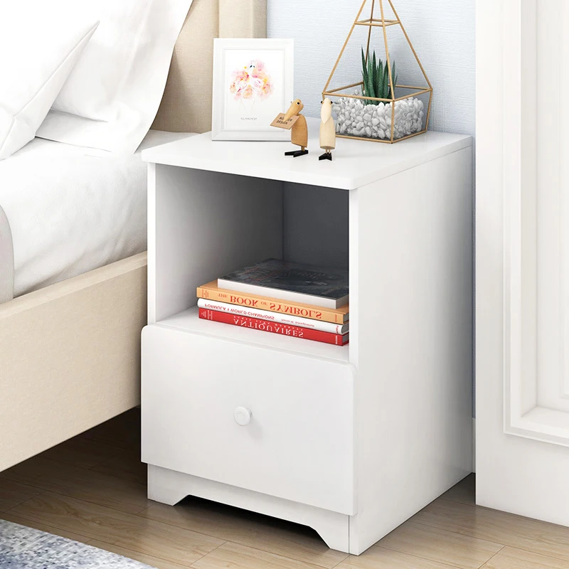 Простая деревянная тумбочка шкаф для хранения Органайзер прикроватный