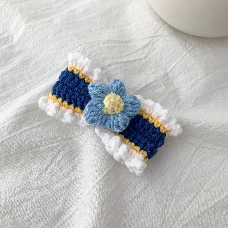 

Knitted Wool Flower Hairpin Accessories For Hair Baby Girs Hair Clips Kids Children Hair Wear Hair Trim Tool Headdress Barrettes