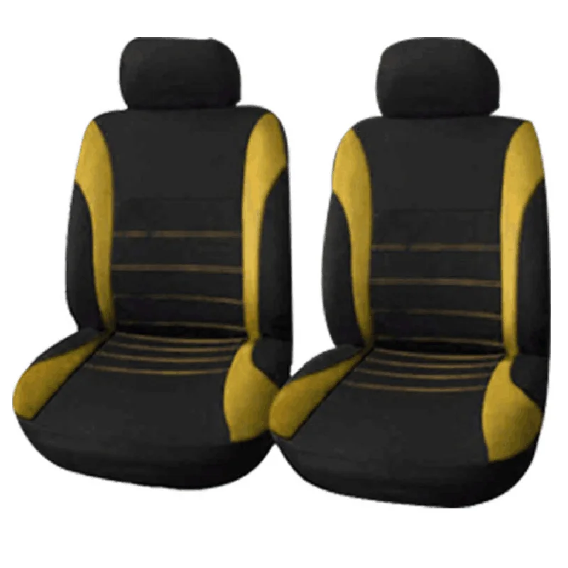 1set yellow 1 комплект, внутренние автомобильные принадлежности, чехол для автомобильного сиденья, универсальный чехол для переднего сиденья, тканевая подушка для автомобильного сиденья, защитная накладка для автомобильного сиденья - Название цвета: 1set yellow