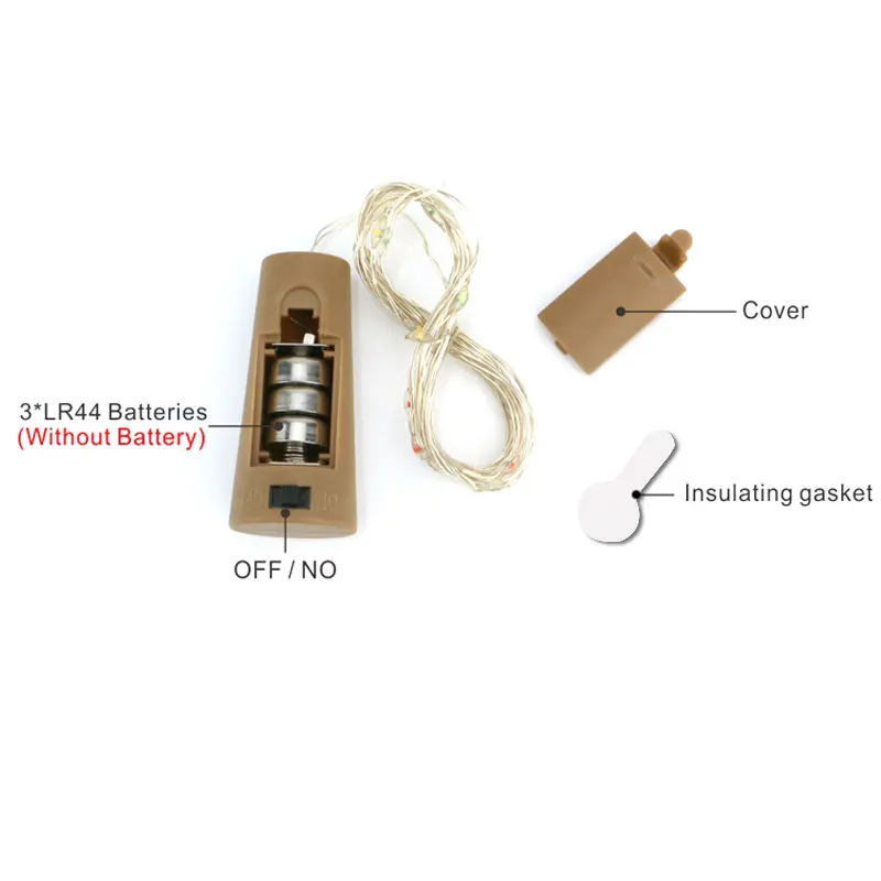Wine bottle stopper LED decorative light string Button electronic Starry copper wire | Лампы и освещение