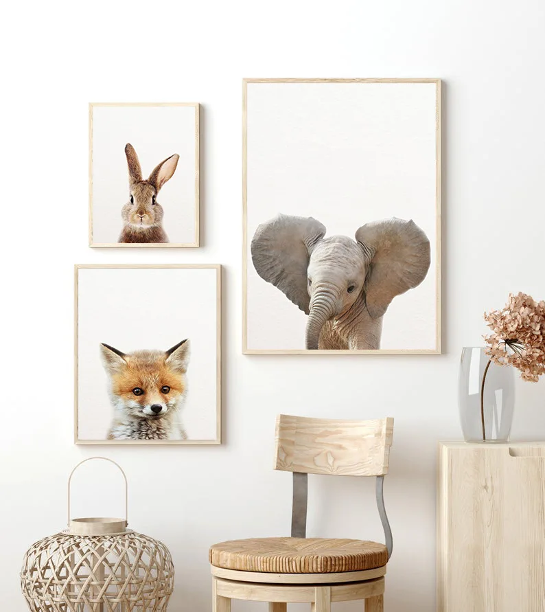 

Modern Animals Living Room Canvas Decorative Painting Poster Picture Album Photo Home Decor Wall Art Room Decoration Accessories