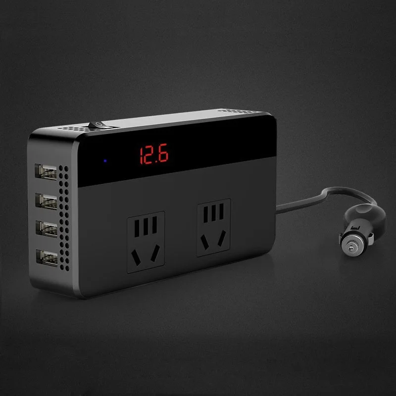 Автомобильный инвертор 12 В/24 В 220 200 Вт адаптер питания розетка преобразователь