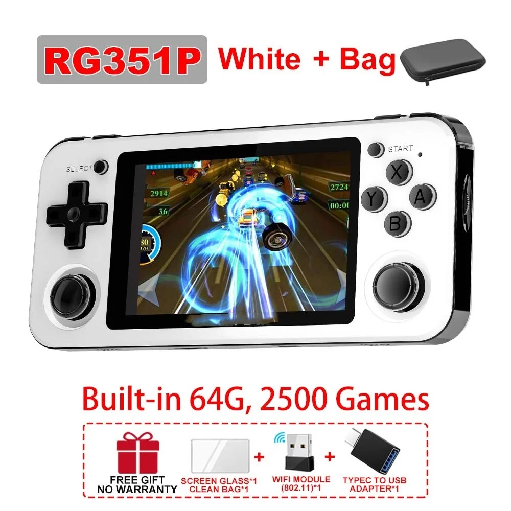 

Новая игровая консоль RG351P в стиле ретро с системой Linux RK3326, ПК Shell PS1, игровой плеер, портативная карманная консоль RG351, портативная игровая ко...