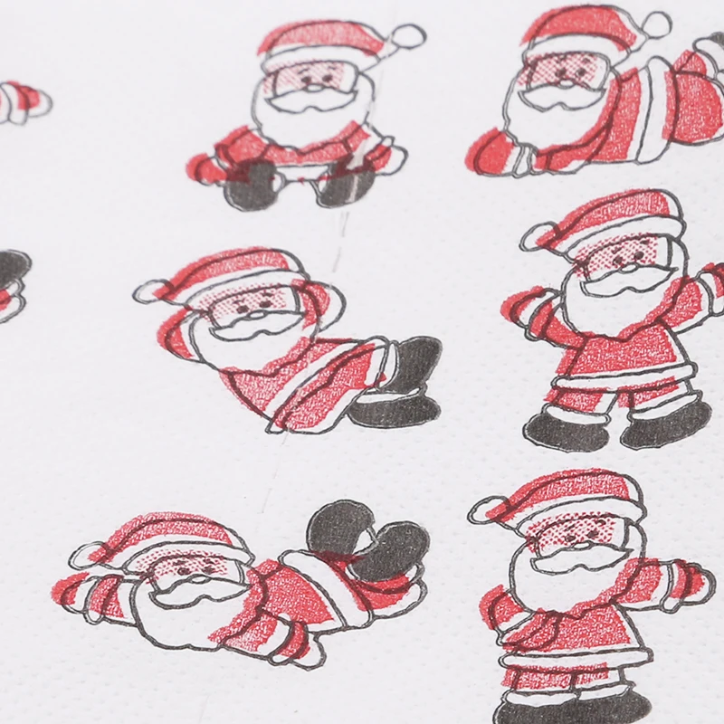 

Santa Merry Christmas Patterns Toilet Paper Home Bath Living Room Toilet Paper Tissue Roll Xmas Decor Rolling Paper