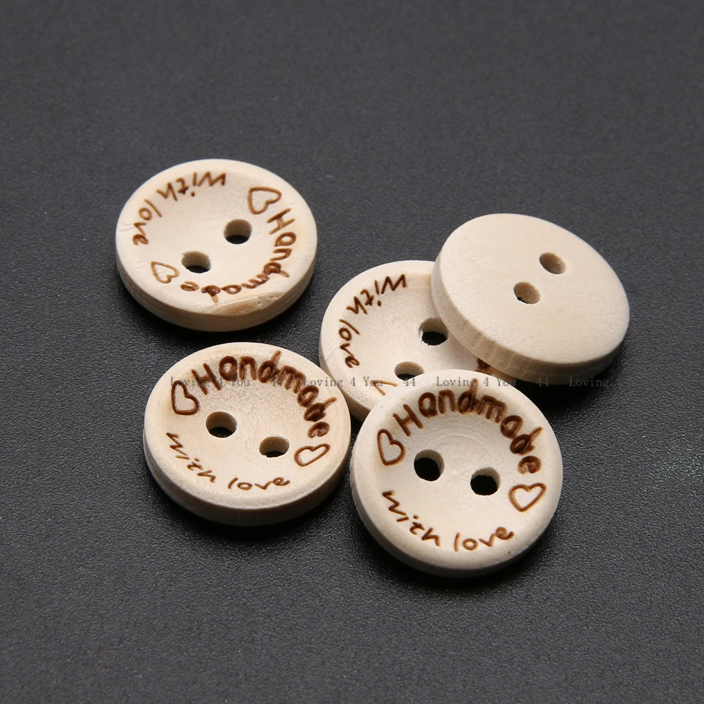 150 шт. деревянные пуговицы с двумя отверстиями 15 20 25 мм|Пуговицы| |