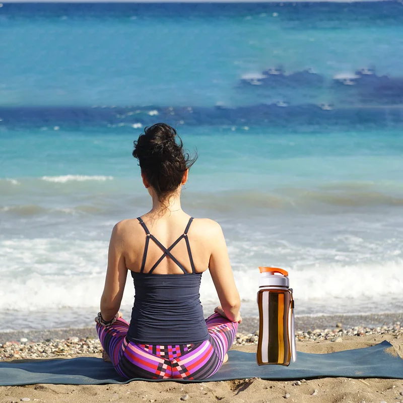 

19oz & 24oz - Sports Water Bottle Portable Leak Proof For SportsTravel Space Bike Hiking Plastic Water Bottle Drinkware