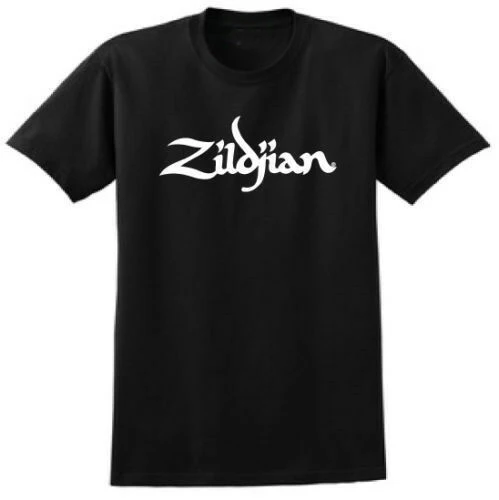 2019 модная футболка с логотипом Zildjian Cymbals изображением барабанов забавная