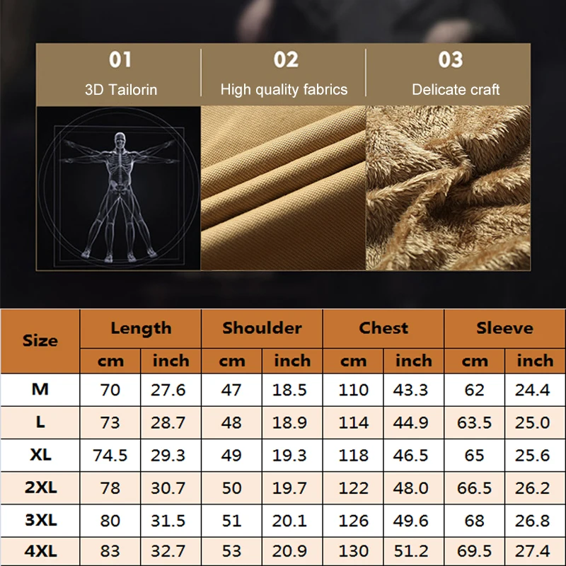 Мужское уличное пальто с флисовой подкладкой зимняя теплая куртка несколькими