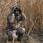 Костюм мужской Камуфляжный из куртки и штанов, для охоты, наблюдения за птицами, рыбалки, зимний, водонепроницаемый