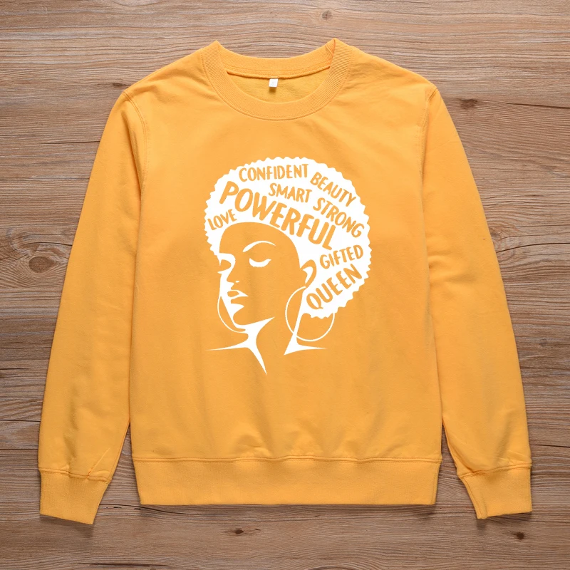 ONSEME афро леди Графический свитер женский наряд христианский Crewneck Толстовка Унисекс уличные пуловеры Толстовка спортивный костюм