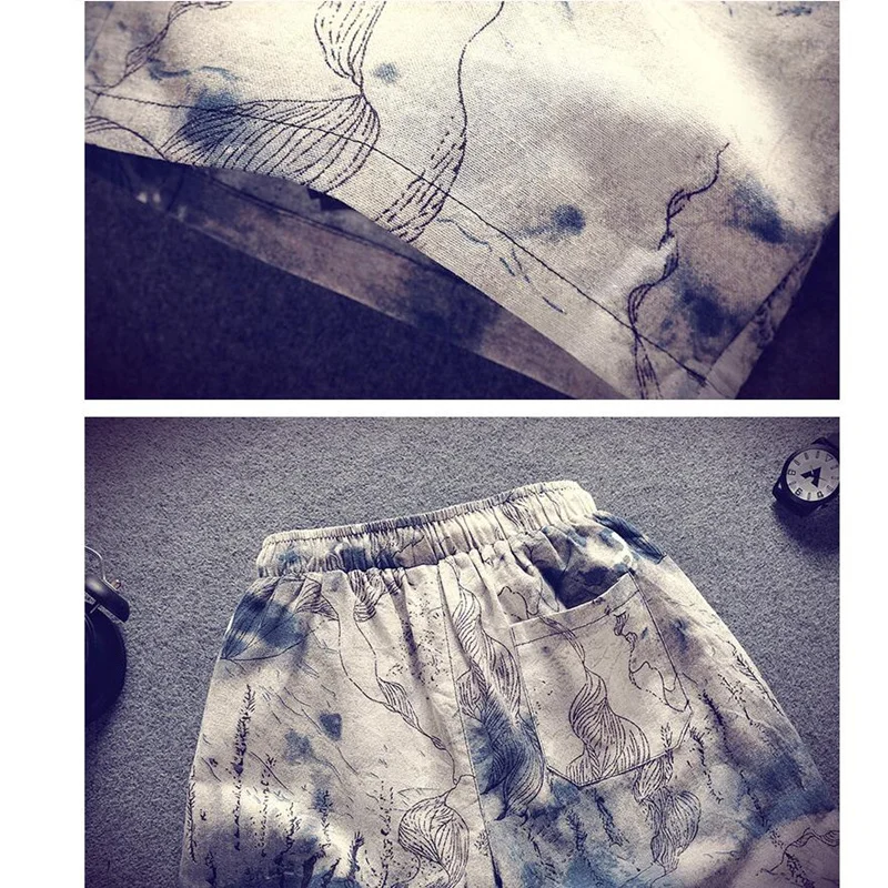 Мужские пляжные шорты с принтом повседневные быстросохнущие на завязках