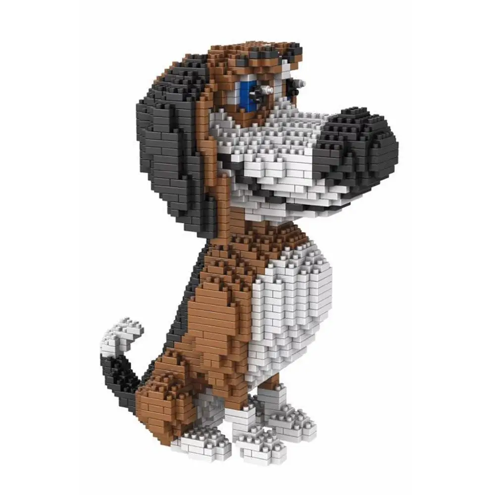 Лидер продаж конструктор Lepining классический мультяшный имидж Ozzy dog щенок мини