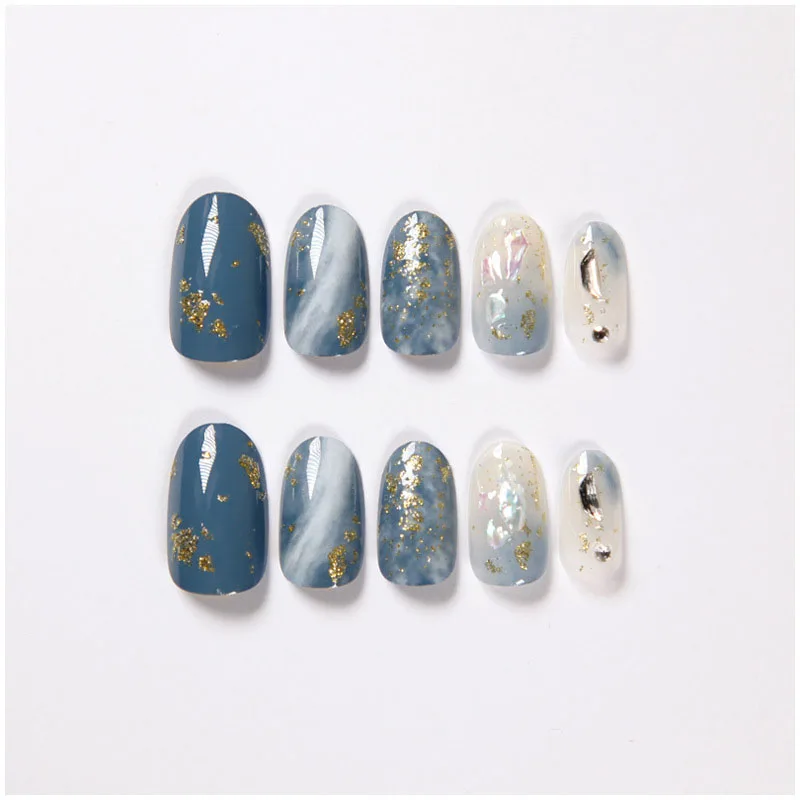 24 шт./коробка накладные ногти средней длины|Накладные ногти| |