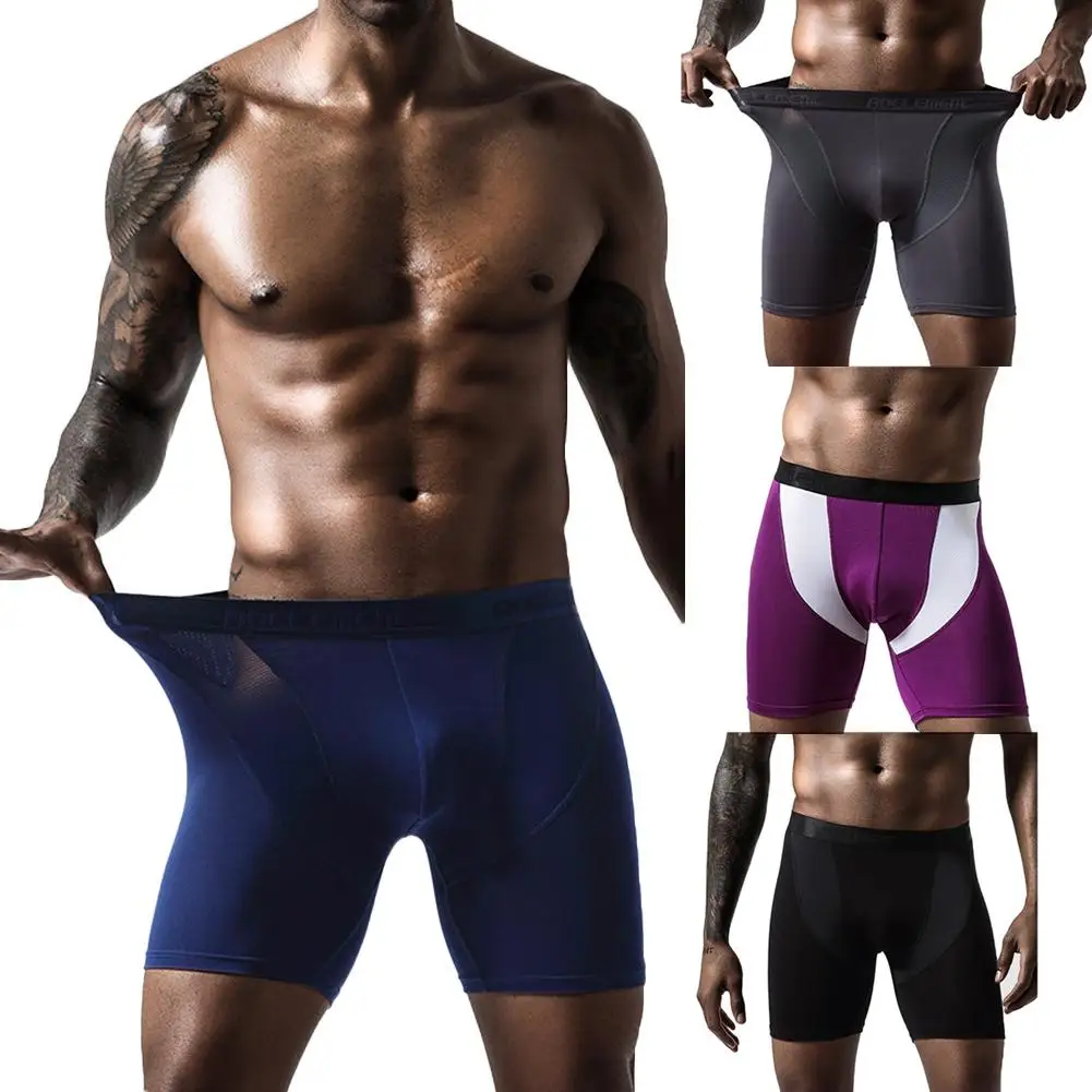 Мужские быстросохнущие эластичные тренировочные трусы для фитнеса