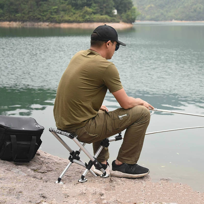 Легкий уличный складной стул для кемпинга рыбалки качественная нержавеющая