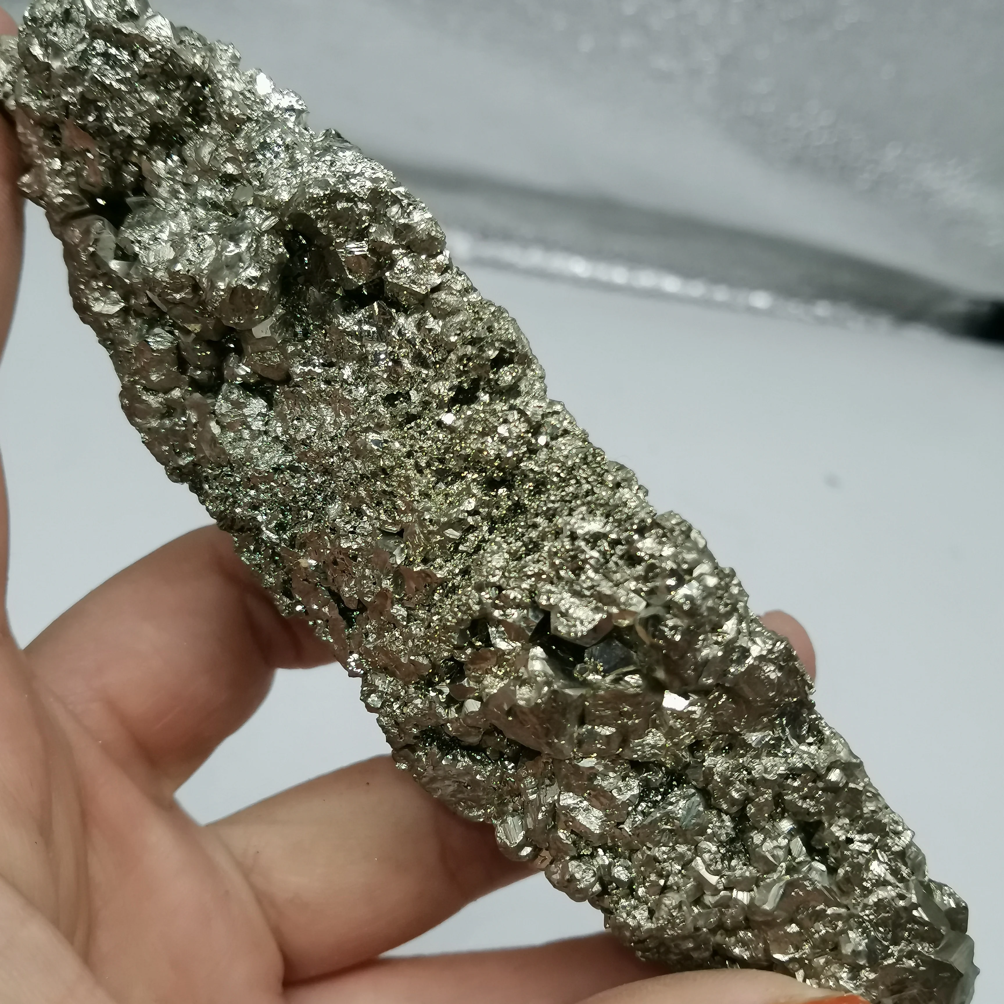 272 г натуральный исцеляющий Chalcopyrite образец характеристика детали украшения