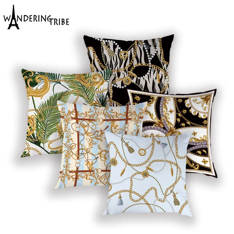 

Retro Mandala Cushion Covers Morocco Living Room Pillows Case Abstract Stripes Cushions Cover Sofa Print Pillow Cases Almofadas