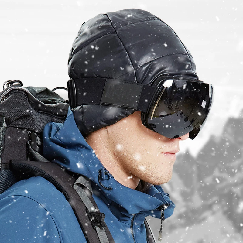 Pro Лыжные шапки зимние мужские и женские уличные супер теплые флисовые