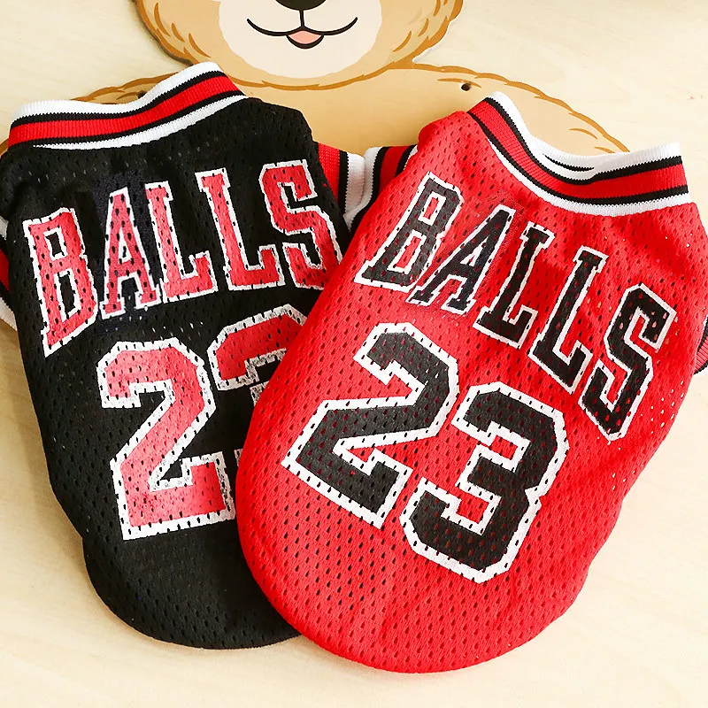 

Summer new style pet dog clothes sports dog vest mesh pet dog basketball team Chihuahua size XS-XXL pet supplies