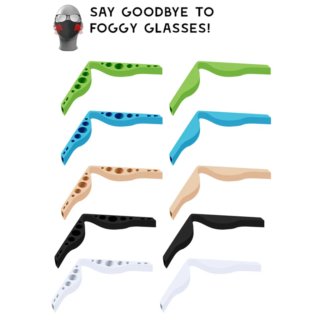 5 шт. силиконовые маски держатели для очков от тумана|Женские маски| |