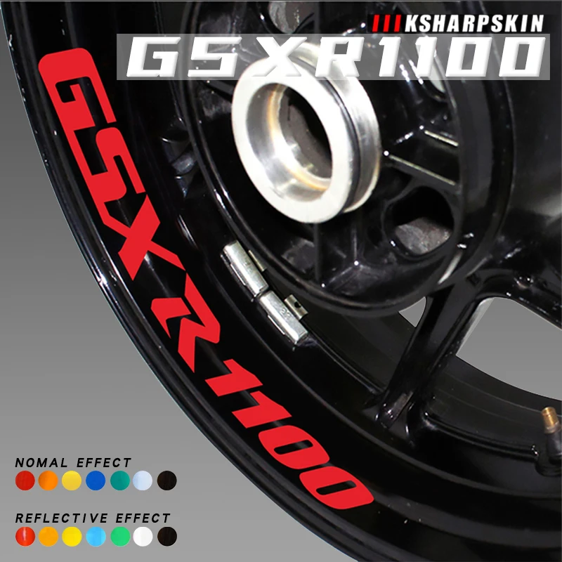 

Защитные наклейки с логотипом на внутренний обод мотоцикла, разноцветные декоративные наклейки, прочная водонепроницаемая пленка для SUZUKI ...
