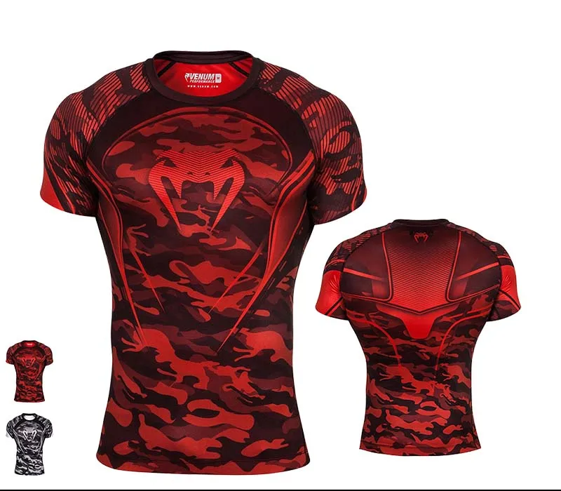 Черные сублимированные художественные рашгарды Муай Тай ушу Санда BJJ ММА