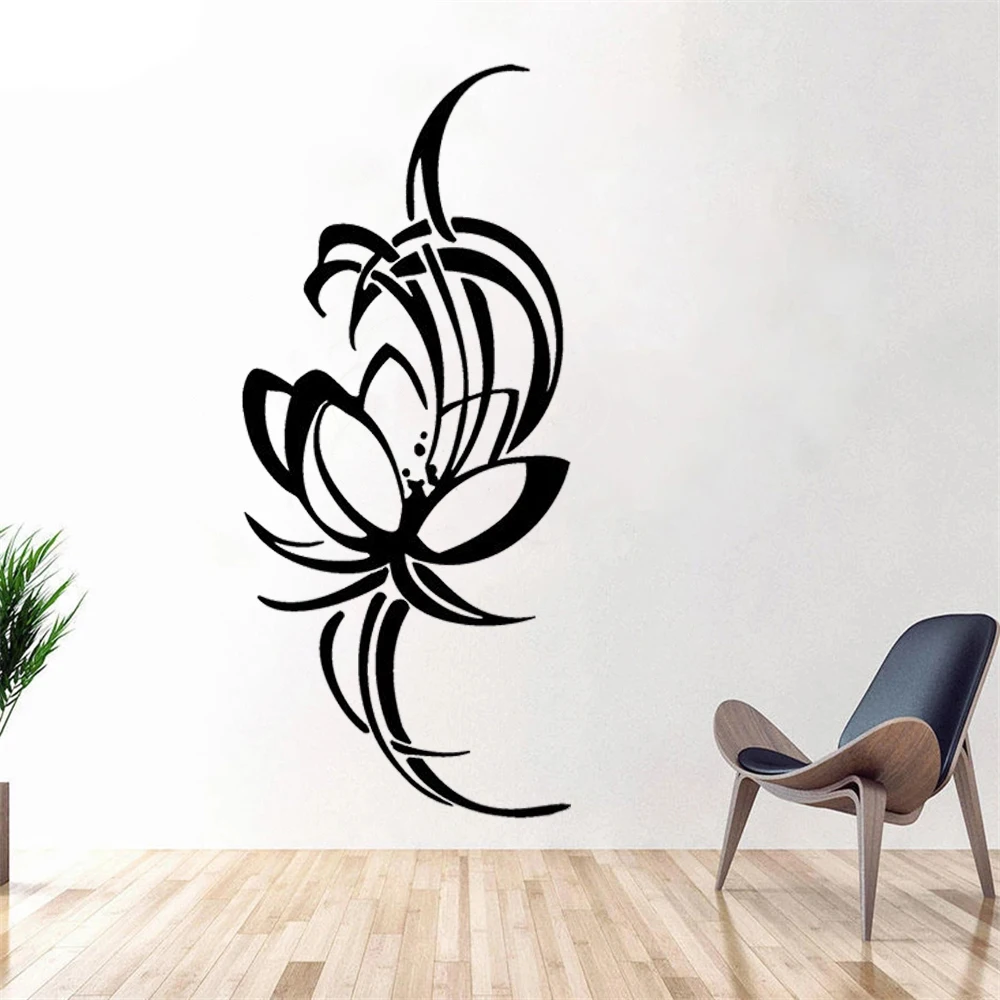 

Beautiful Flower Wall Stickers Removable Vinyl Floral Pattern Nursery Bedroom Bathroom Plant Murals Home Decor Decals DW21493