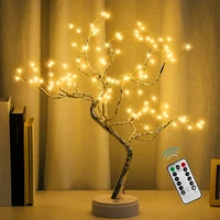 108 led sparkle fairy spirit tree lamp remote control diy artificial tree lamp 8 modes usbbattery tabletop bonsai tree light