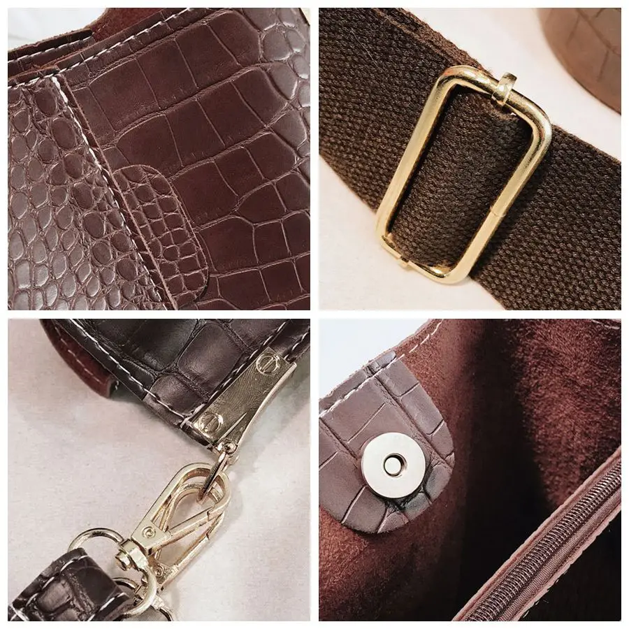 Женские сумки из крокодиловой кожи большая емкость Аллигатор сумка с узором
