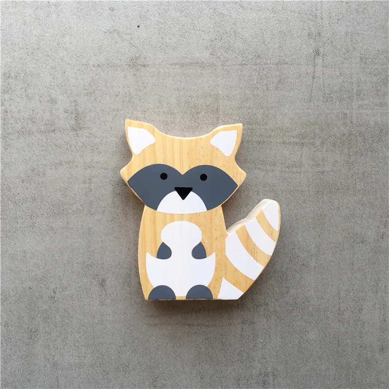 

Wooden Fox Ornaments Adornos Para Casa Home Decoration Accessories Wood Home Desk Miniature Craft Work Nordic Baby Room Decor