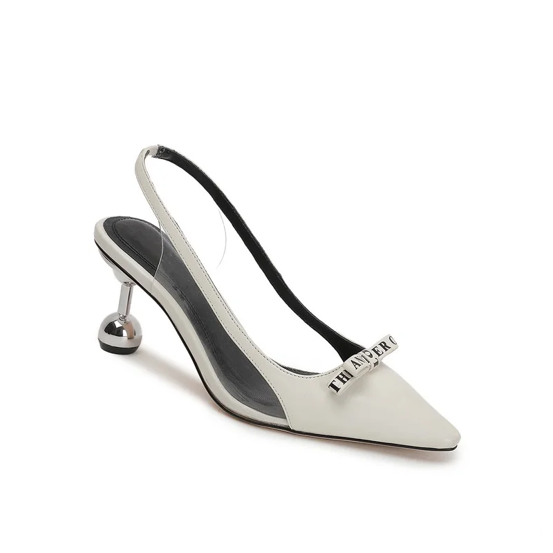 

2021 spring and summer new leather women's shoes high heels fashion high heels