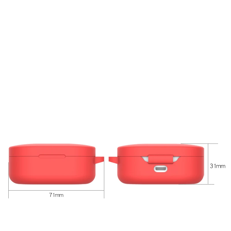Новый силиконовый чехол с карабином для Xiaomi AirDots Youth Edition Bluetooth беспроводная