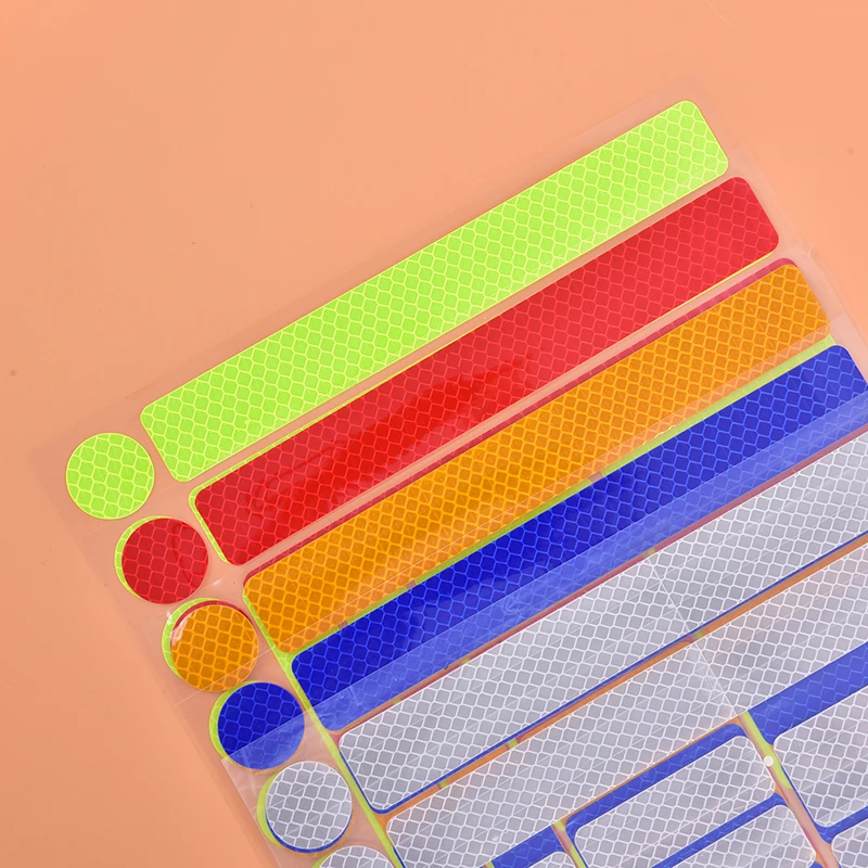 

Bike Reflective Stickers Motorcycle Bicycle Reflector Cycling Warning Reflector Film Decal Tape Bicycle Sticker Bike Accessories