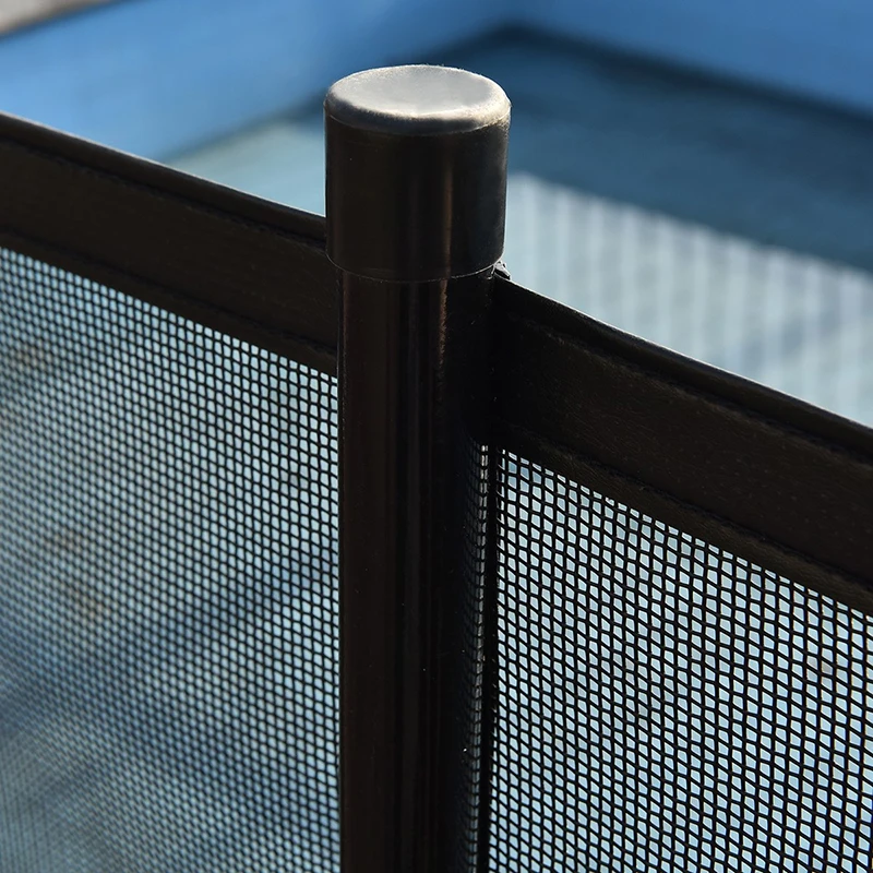 

4' X 12' Ground Swimming Pool Safety Fence Lightweight Strong Aluminum Foot Tube Convenient Safety Fence Garden Netting