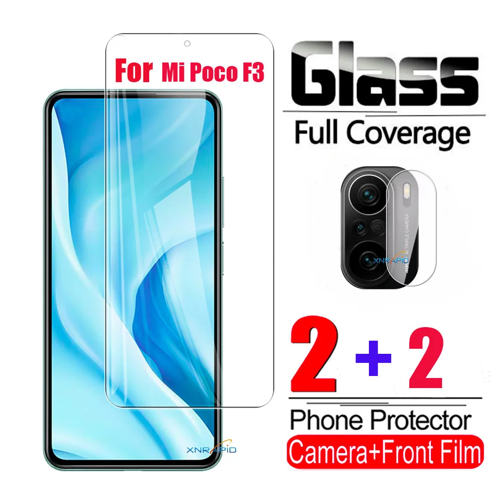 

Tempered Glass For Xiaomi Pocophone Poco F3 Pro 5G Smartphone Screen Protector Mi Little Poco F3 GT Camera Protective Glass Film