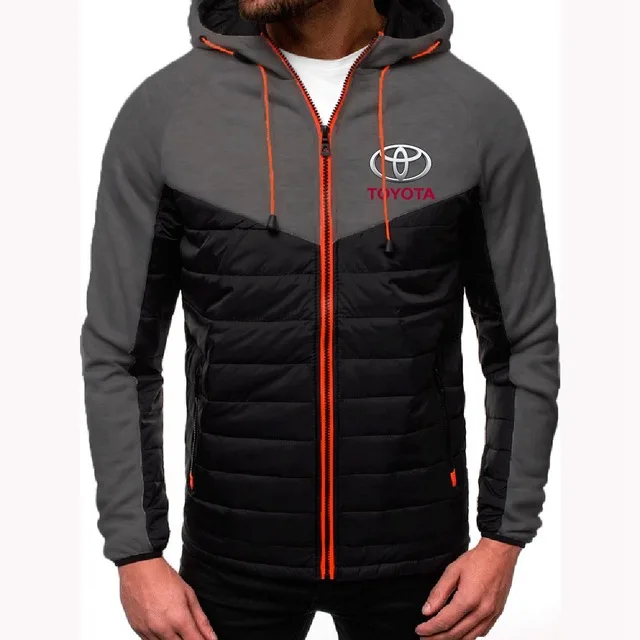 

New Hoodies Men Toyota Car Spring Autumn Casual High Quality Cotton Hooded Sweatshirts Mens Zipper Jacket Man Hoody Clothing