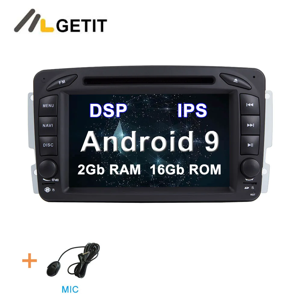 DSP 2G-RAM 16G-ROM DSP ips 64G Автомобильный DVD стерео Мультимедиа Радио Android 10 для Mercedes/Benz/CLK/W209/W203/W208/W463/Vaneo/Viano/Vito - Цвет: DSP 2G-RAM 16G-ROM