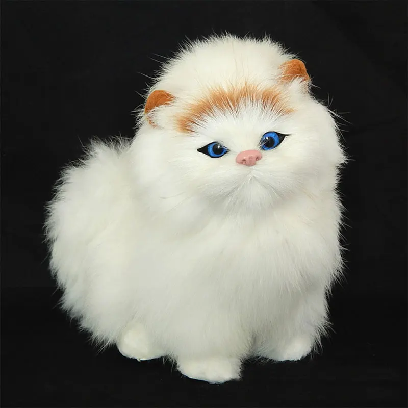 Cat2 Электрическая натуралистичная милая кошечка, звучащая котята, милая игрушка анимальный декор, плюшевая кукла, подарок на день рождения для детей, девочек - Цвет: Cat2