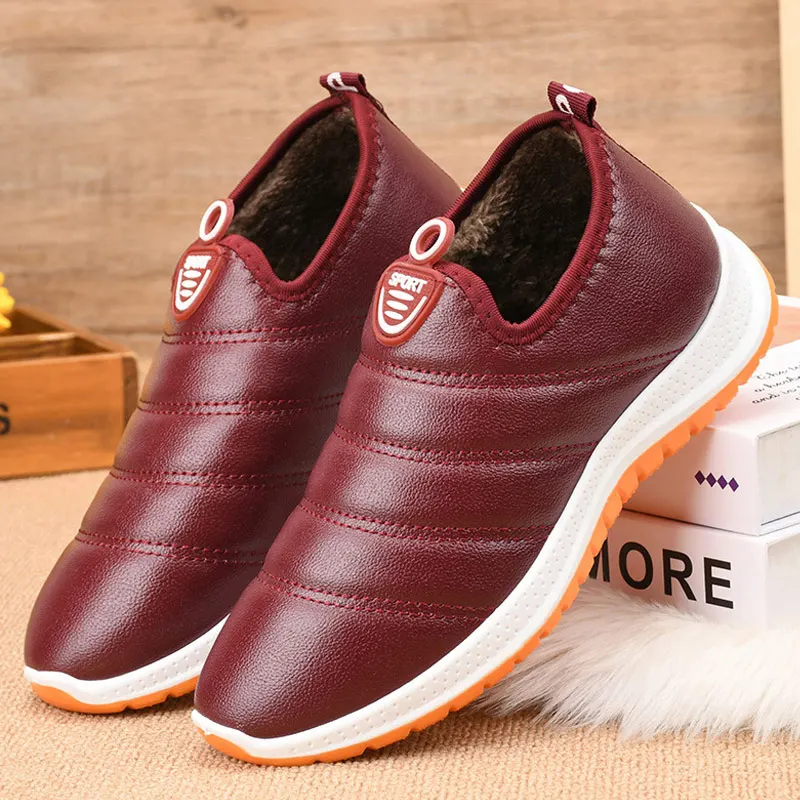 

Women Boots Lightweight Winter Shoes Women Ankle Botas Mujer Waterpoor Snow Booties Men Slip On Casual Shoes Plush Footwear