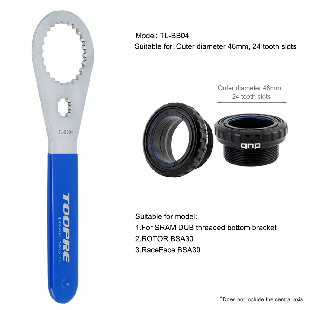 

MTB/Road Bike Bottom Bracket wrench BB Bottom Bracket installation and removal tool suitable for Shimano/SRAM/IXF/DUB/BSA30