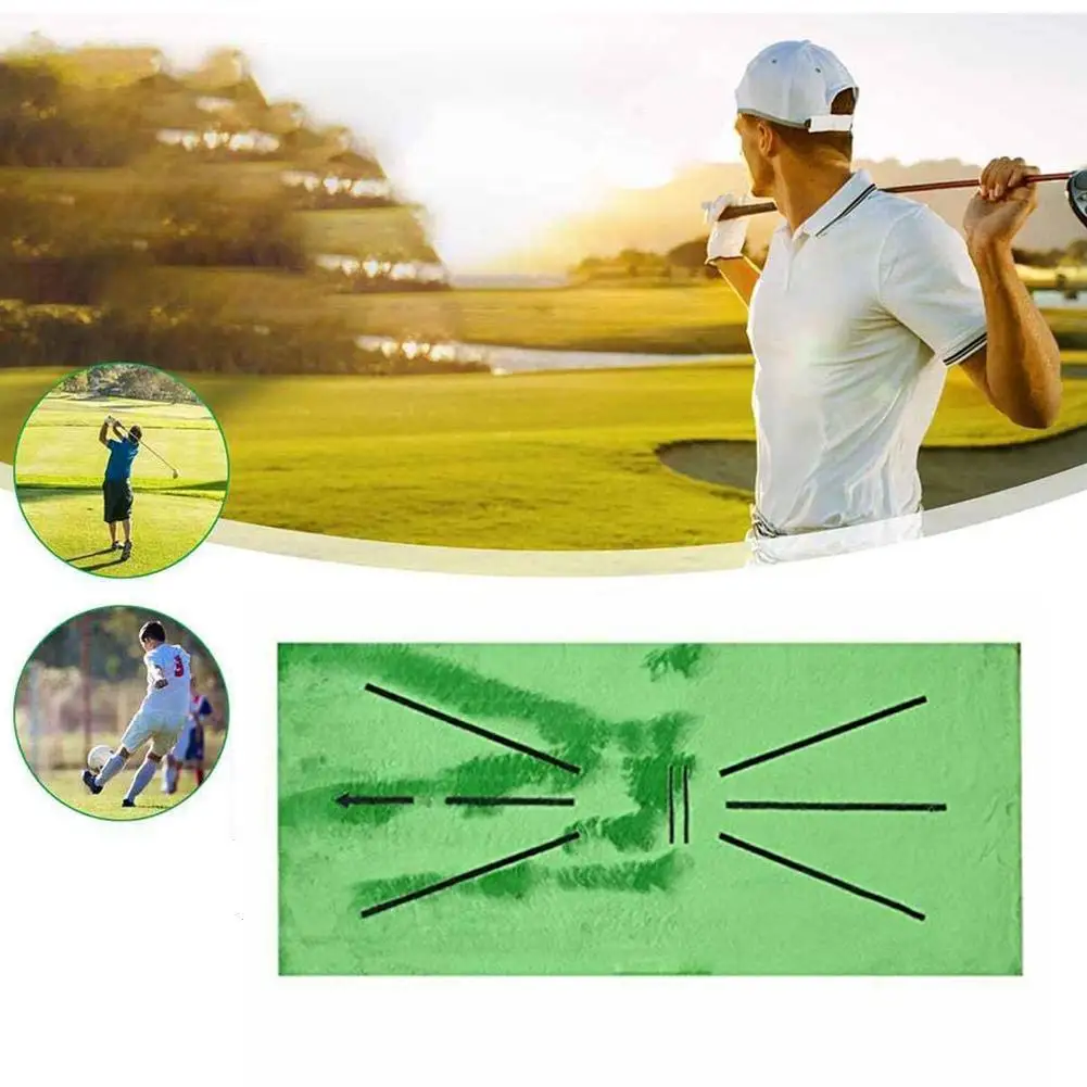 

Velvet Golf Training Mat Training Detection Mat Batting Golfer Garden Grassland Practice Training Equipment Mesh Aid Cushion