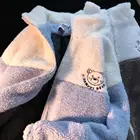 Куртка женская из искусственной шерсти и плюша в стиле хип-хоп