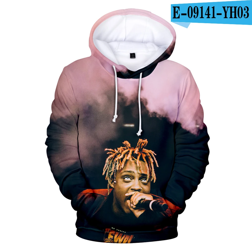 3D толстовки с капюшоном Juice Wrld мужские и женские повседневные пуловеры в стиле