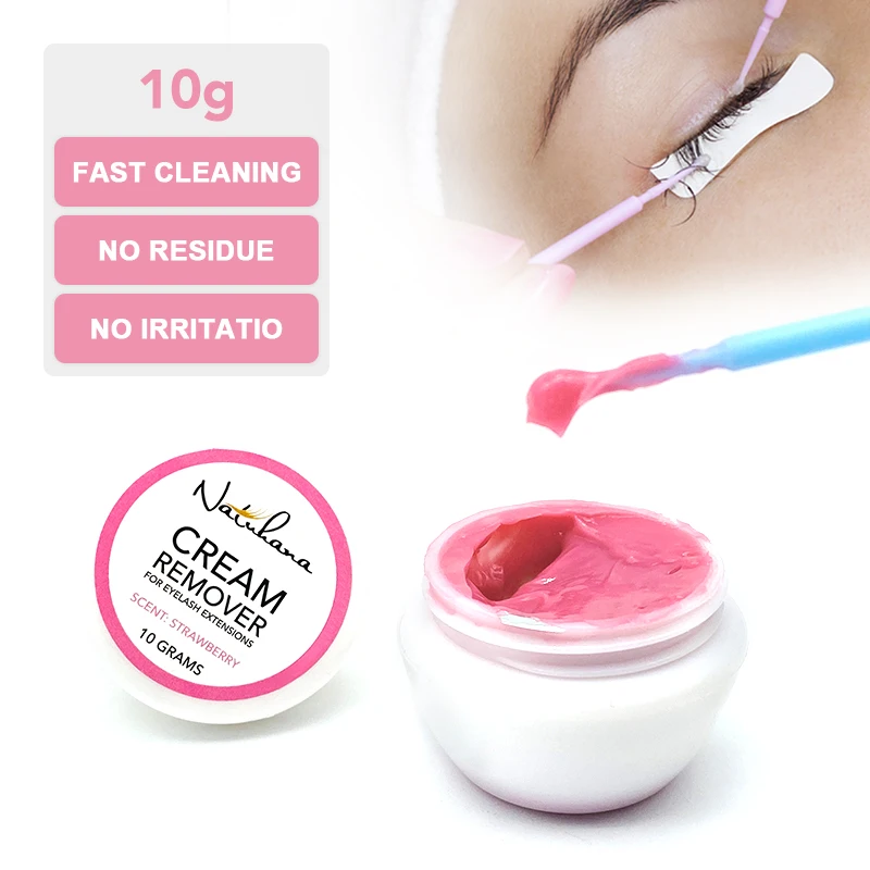 NATUHANA dissolvant de colle à cils adhésif à déchargement rapide dissolvant de crème professionnel pour cils de pestaña outils de maquillage