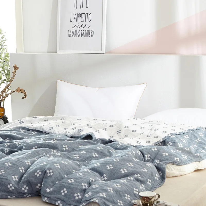 Одеяло 3 слоя хлопок марля для кондиционирования воздуха крышка тонкая работа