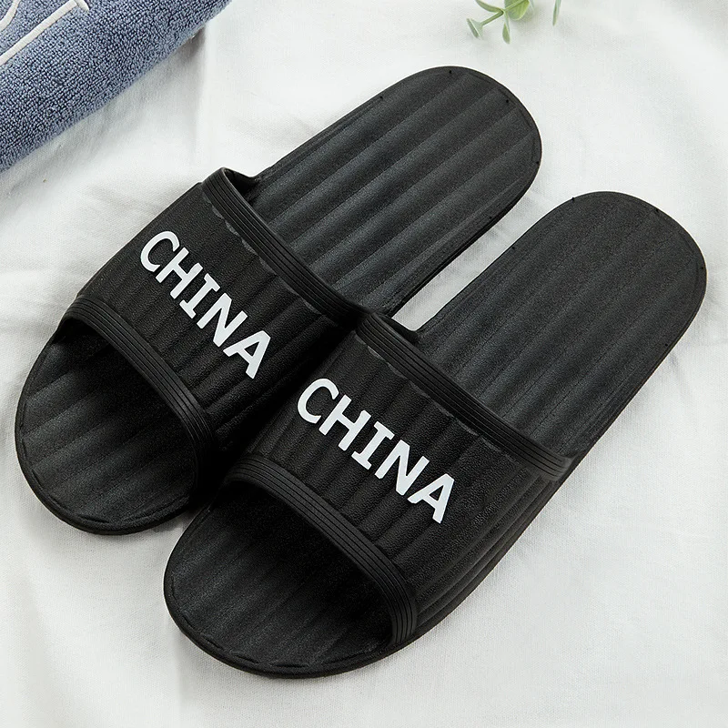 Сандалии Y9 мужские/женские Мягкие Шлепанцы с надписью летняя домашняя обувь на